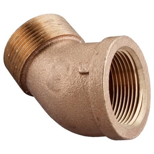 1/8" 45° Brass Street Elbow (Lead Free)