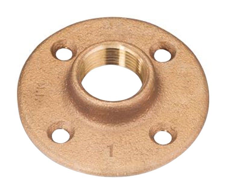 1-1/4" Brass Threaded Floor Flange (Lead Free)