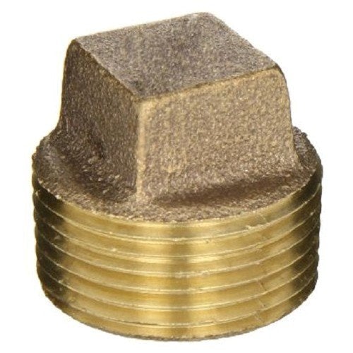 1" Brass Solid Plug (Lead Free)