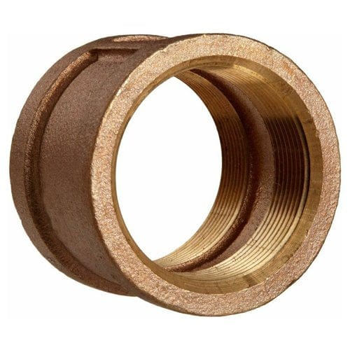 1-1/4" Brass Coupling (Lead Free)