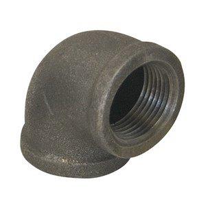 1" x 1/4" Black Iron Reducing Elbow