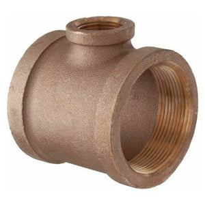 1-1/2" x 3/4" Brass Reducing Tee (Lead Free)