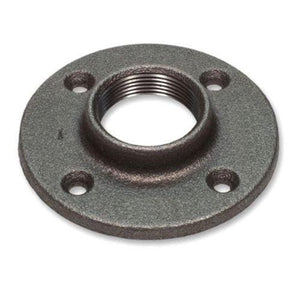 1/4" Black Iron Floor Flange