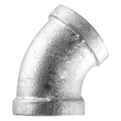 1/8" Galvanized 45° Elbow