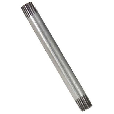 1/8" x 8" Galvanized Steel Pipe Nipple