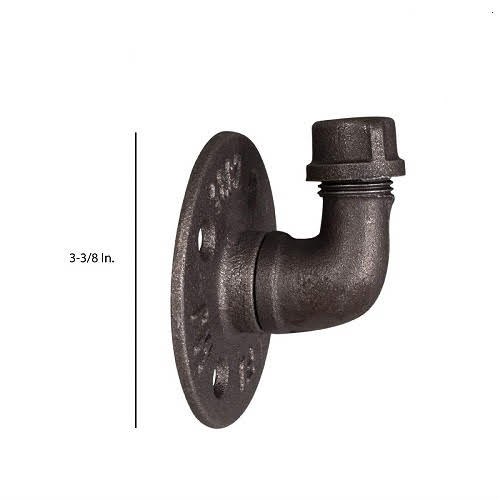 Black pipe metal wall hook sale